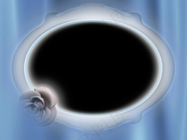 蓝色视频背景玫瑰