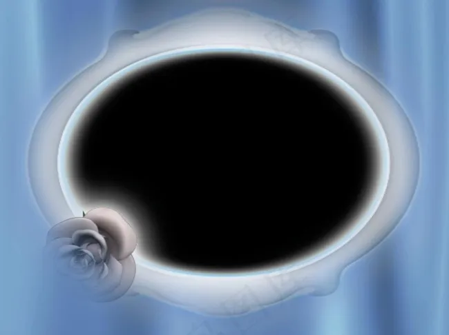 蓝色视频背景玫瑰