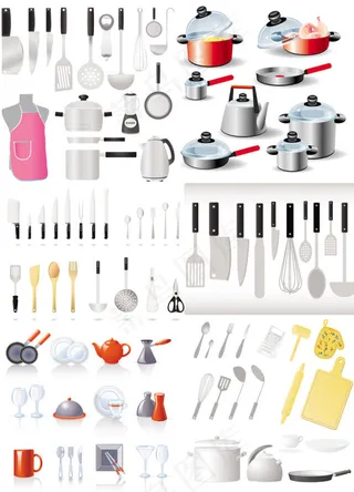 厨房用具——矢量素材