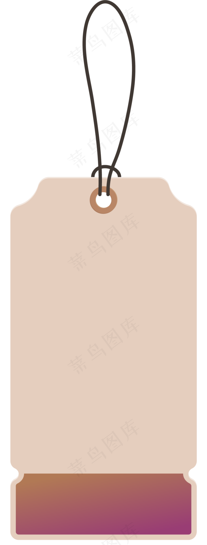 衣服吊牌png素材下载(1001X2632)