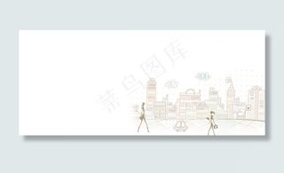 商业手绘女士逛街