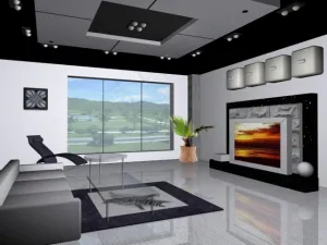 豪华装修大厅3D模型
