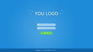 软件后台登录界面