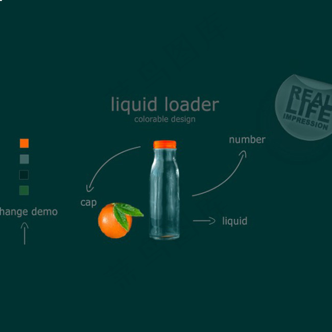 鲜橙颗粒酷炫loading效果