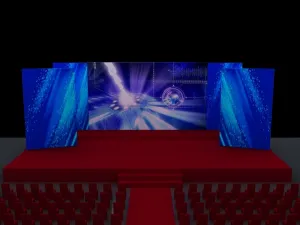 中型企业年会3D舞美效果图