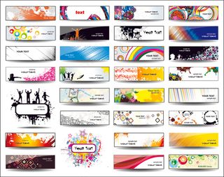 巨大的收藏的现代网站Benner矢...