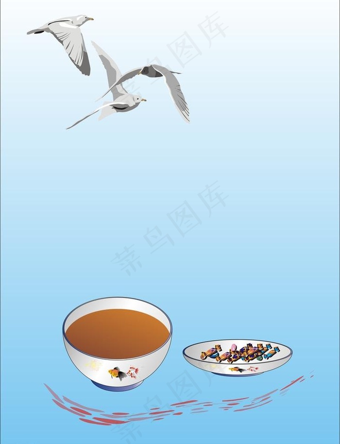 汤碗图片cdr矢量模版下载