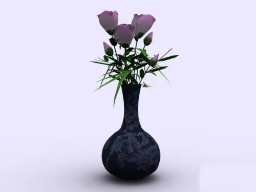室内植物花瓶模型