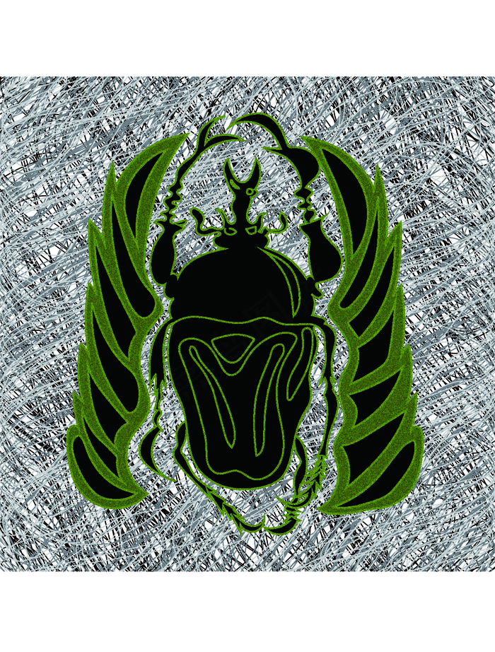 昆虫抽象艺术图案