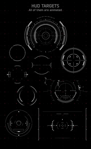 HUD元素信息图表界面动画素材包A...