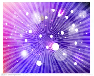 炫彩紫色放射光效特效时尚动感背景素...