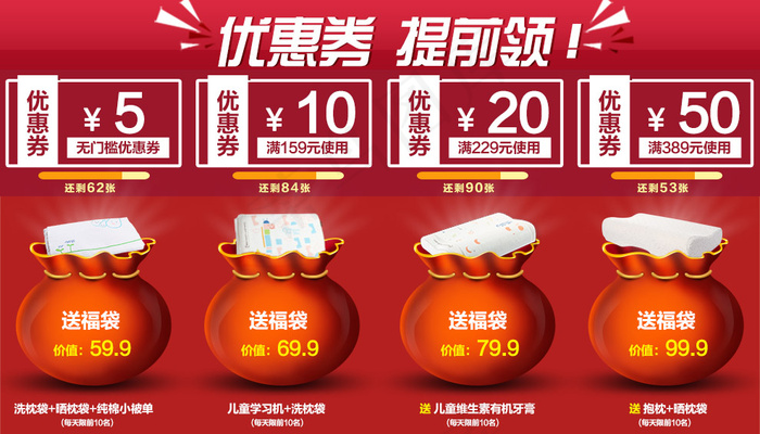 优惠券psd模版下载