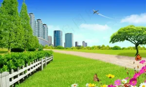 韩国风光psd分层素材图片