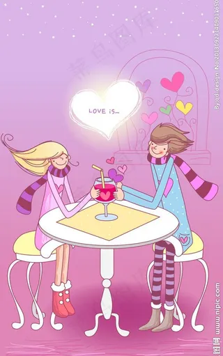 情人节漫画图片