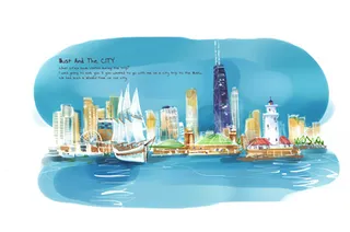 复古旅游码头城市素材