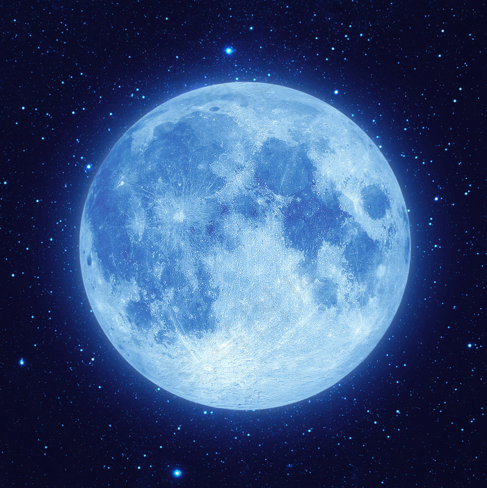 月亮与星空背景图片