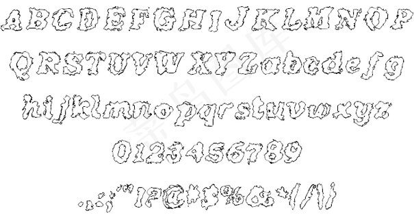 碰撞的字体
