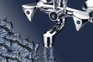 水暖配件水龙头海报PSD分层