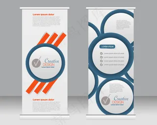 立式名片创意设计矢量素材