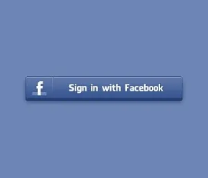 facebook按钮psd分层素材