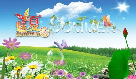 夏天风景图片