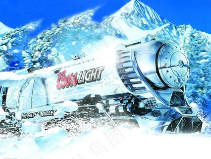 银子弹啤酒招贴图片