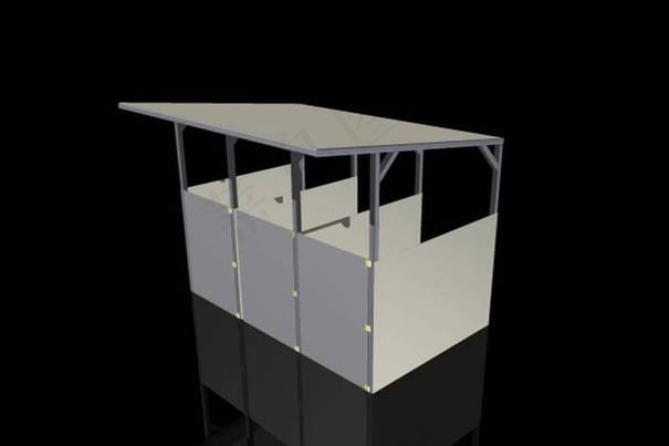 垃圾处理的迷你屋仓