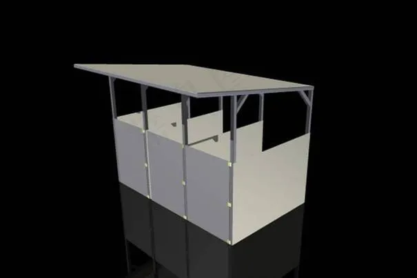 垃圾处理的迷你屋仓