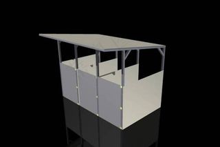 垃圾处理的迷你屋仓