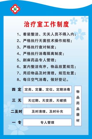 治疗室工作制度
