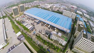 物流园区摄影航拍图