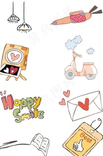 可爱儿童插画矢量素材