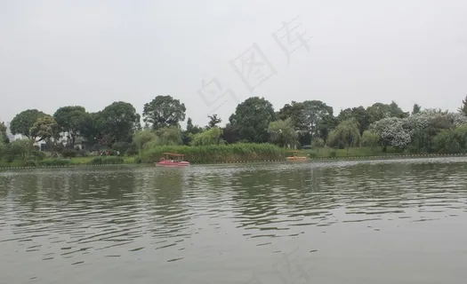 昆山亭林公园风景画图片