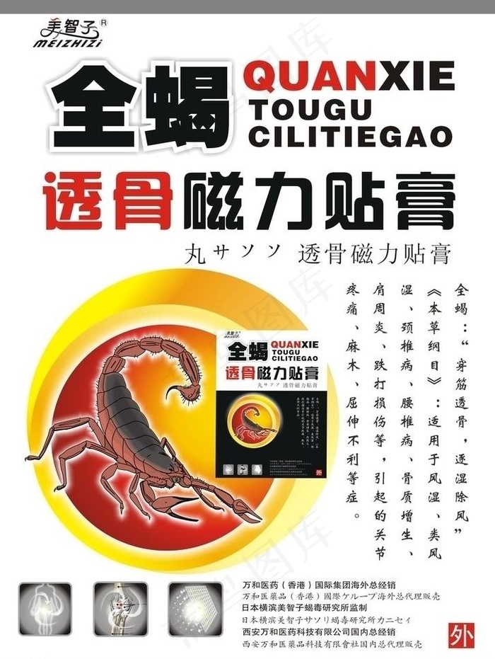 丁教授系列外用贴膏海报矢量图图片cdr矢量模版下载