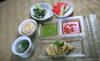 东南亚式套餐海南鸡图片