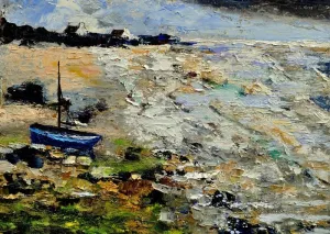油画 海岸图片