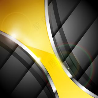摘要金黄色背景黑色