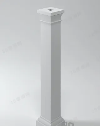 3D中式柱子模型