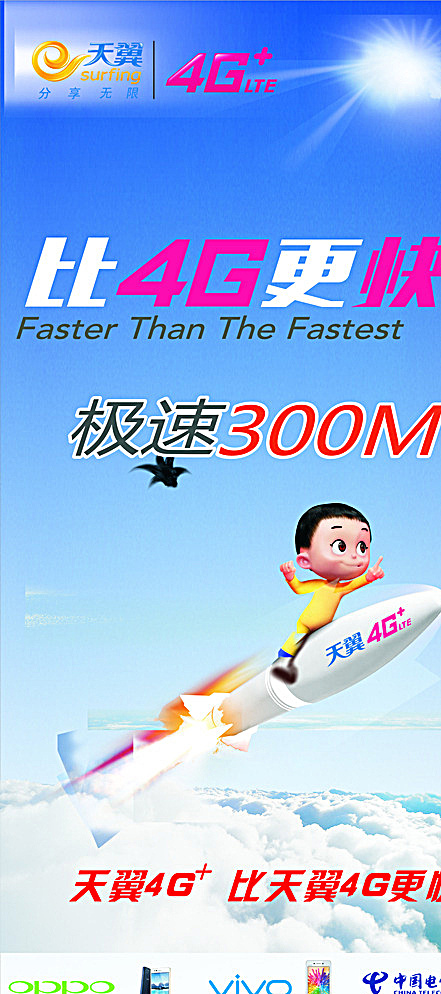 电信展板图片(1610X3500)cdr矢量模版下载