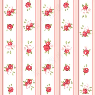 老式的玫瑰图案无缝矢量玫瑰壁纸