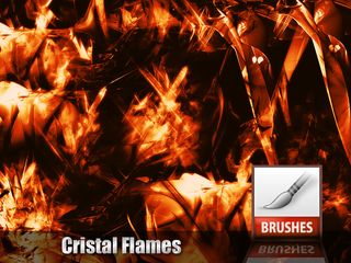 高清晰水晶折射的火光PS笔刷&nb...