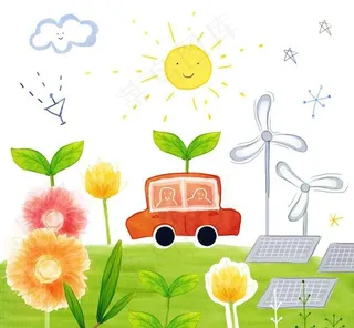 卡通漫画环保图片