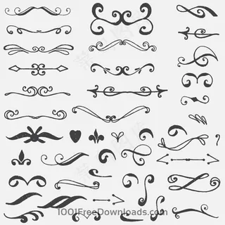 黑色花纹背景矢量图