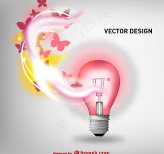 灯泡背景图片