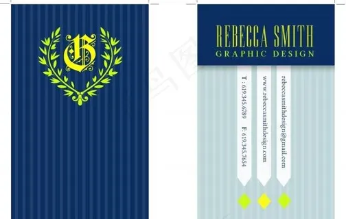 古典名片设计psd素材