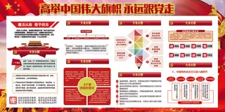 2018党建双面展板聚焦*一号文...