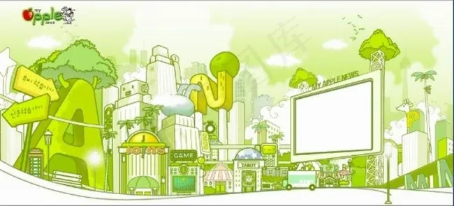 卡通城市flash动画