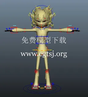 3D人物构造游戏模型