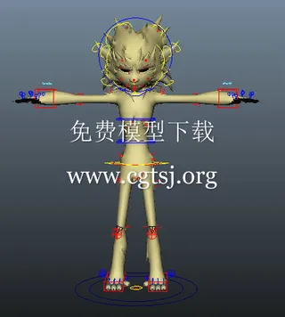 3D人物构造游戏模型
