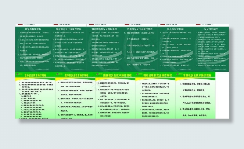 操作规程 操作制度图片cdr矢量模版下载